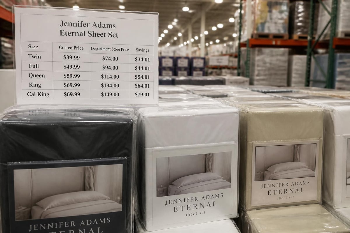 Jennifer Adams bedding value comparison