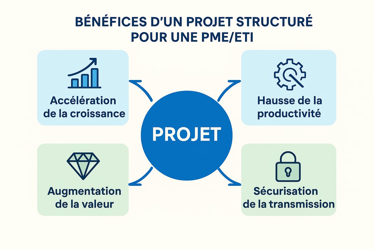 Les bénéfices d’un projet bien structuré pour l’entreprise