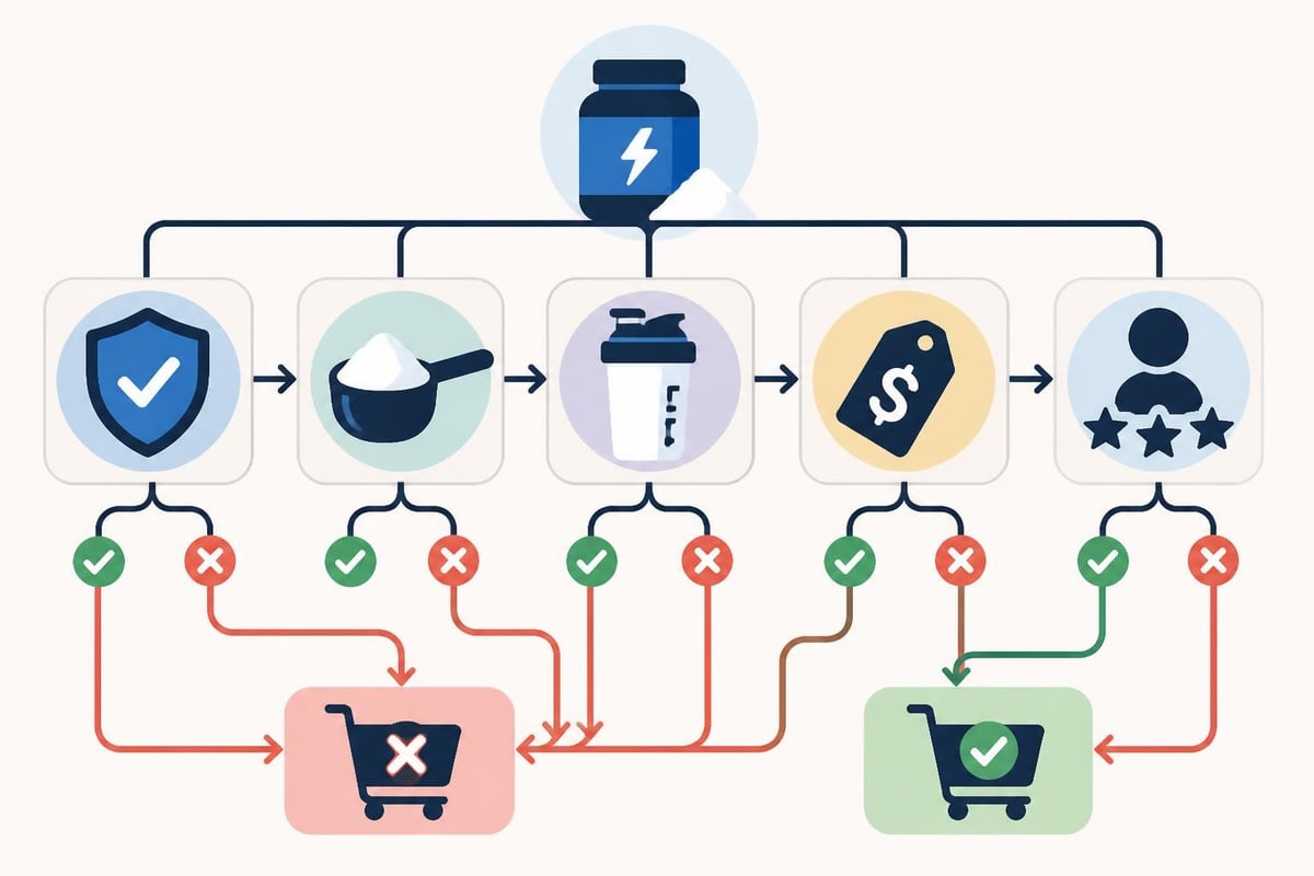 Consumer decision framework for creatine selection