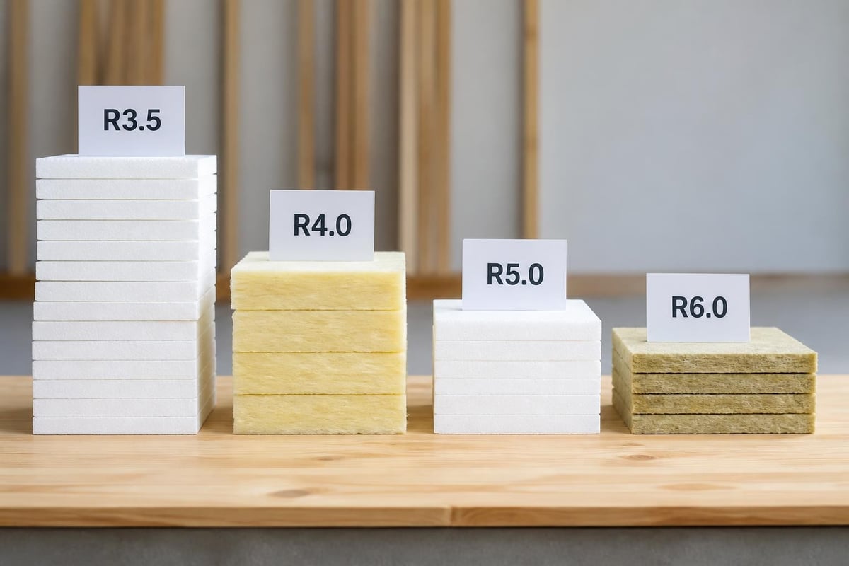 R-value comparison chart