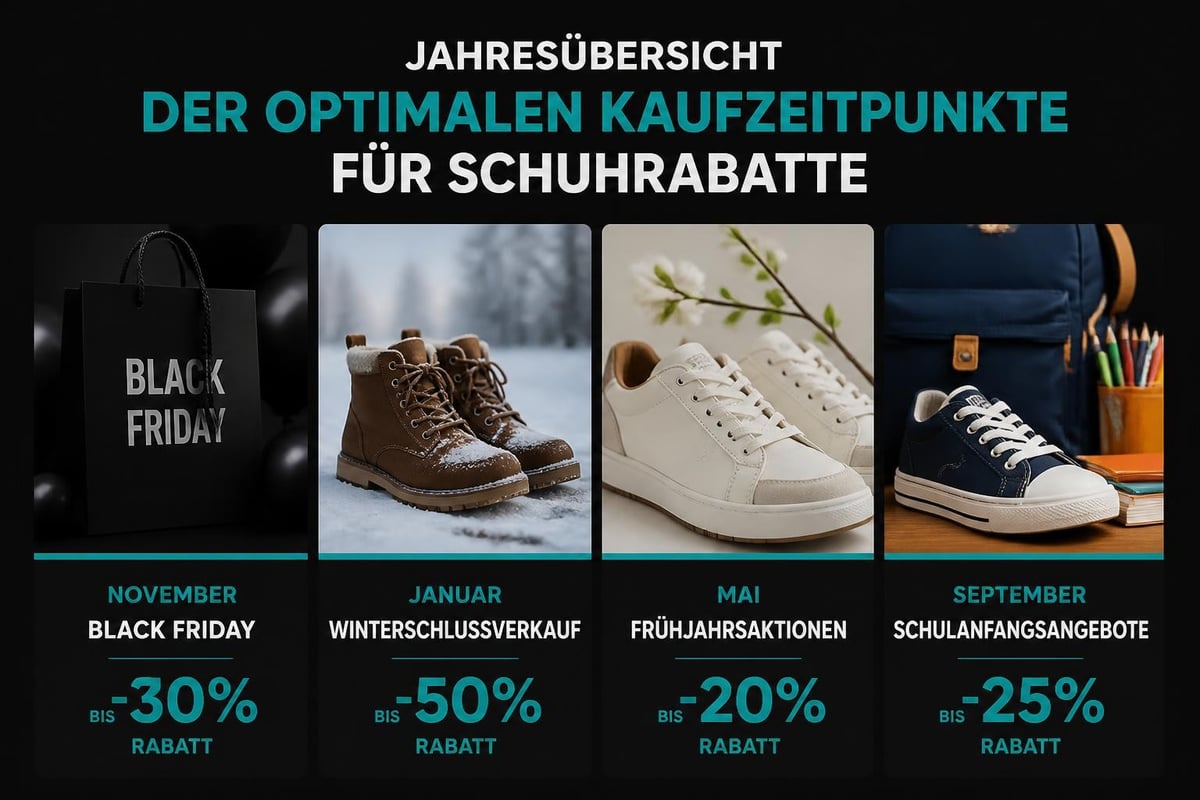 Saisonale Verkaufszyklen für Schuhangebote