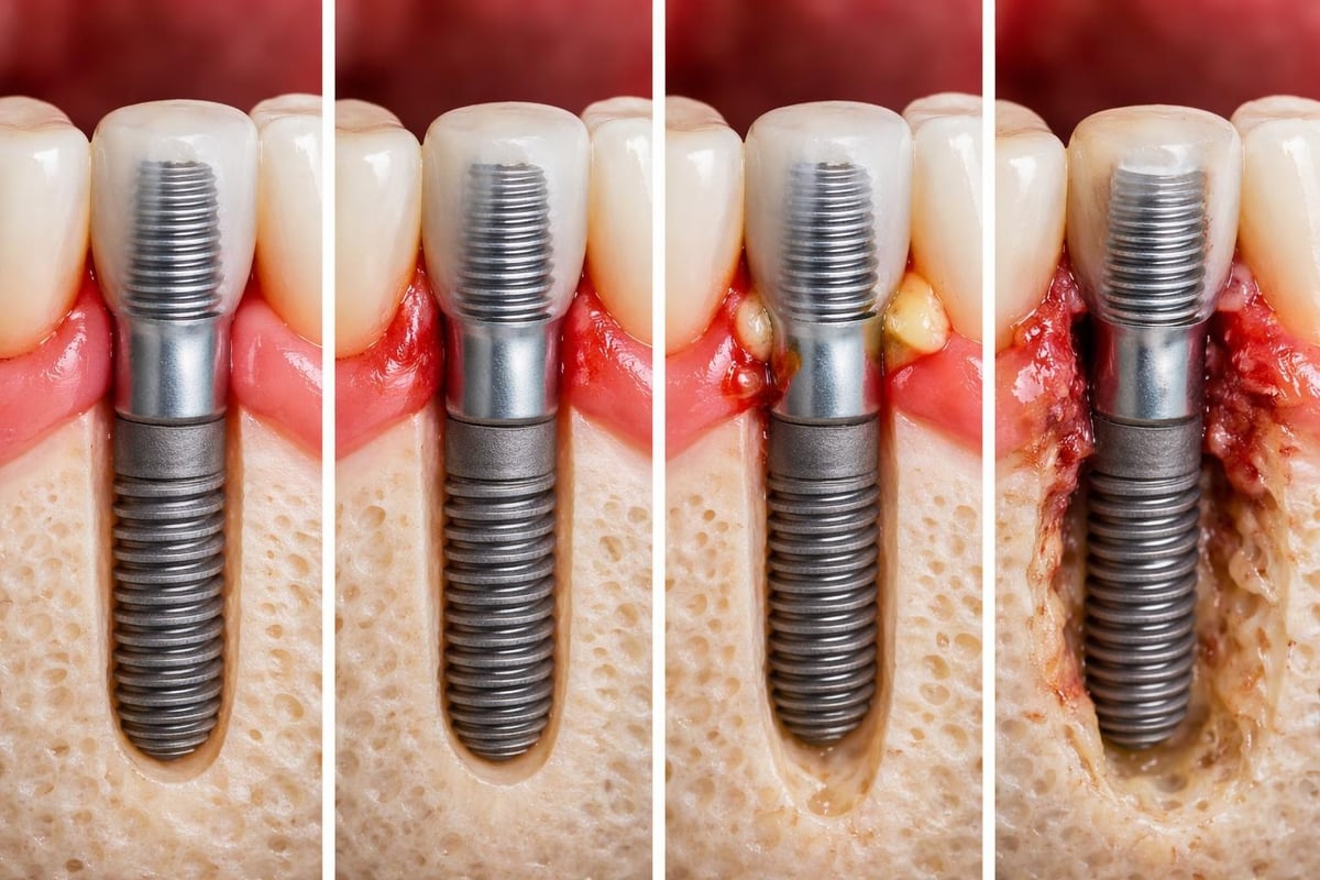 Progression of peri-implantitis