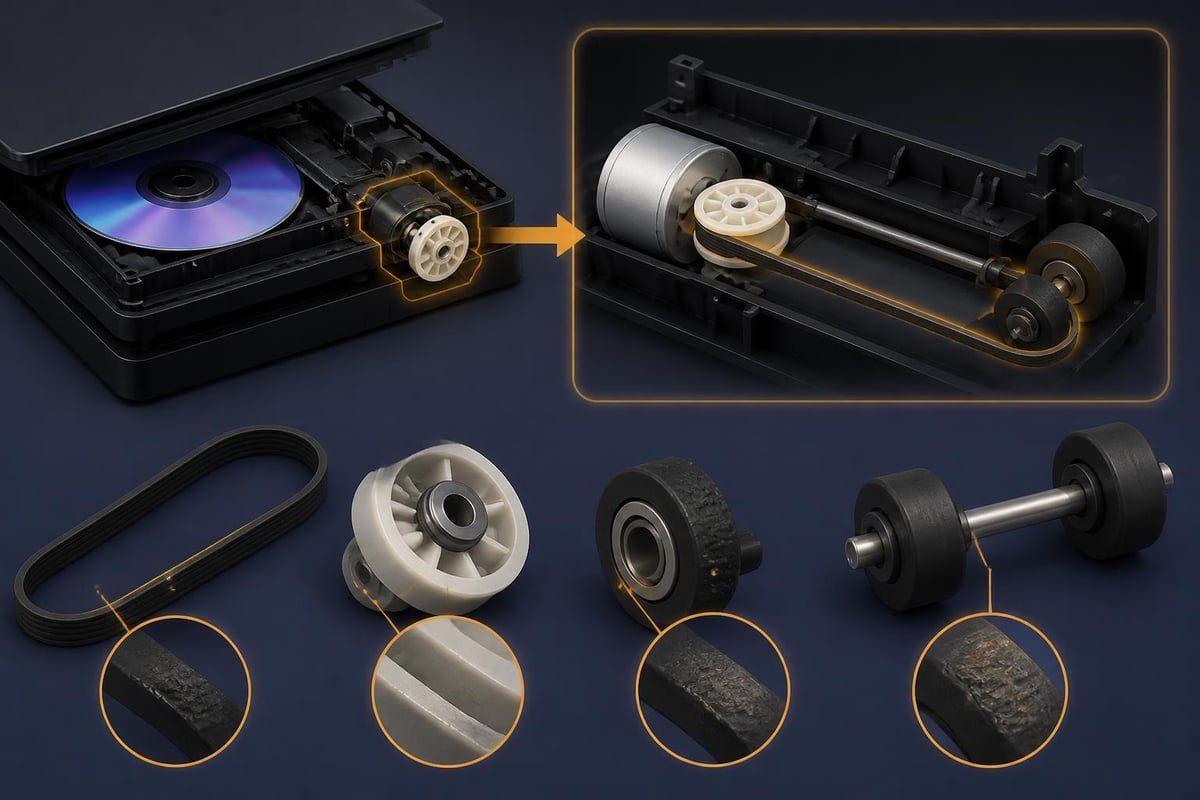 PS4 drive belt and roller components