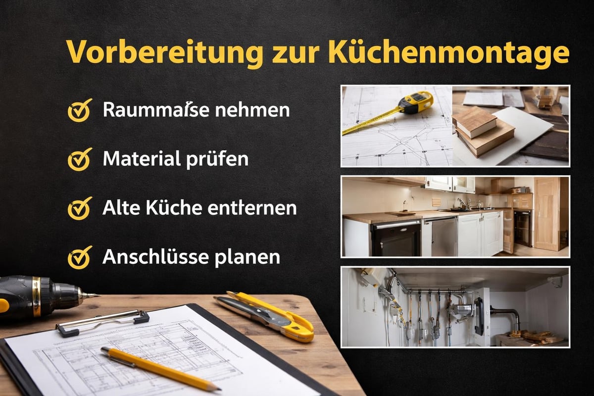 Küchenmontage Planungsphase