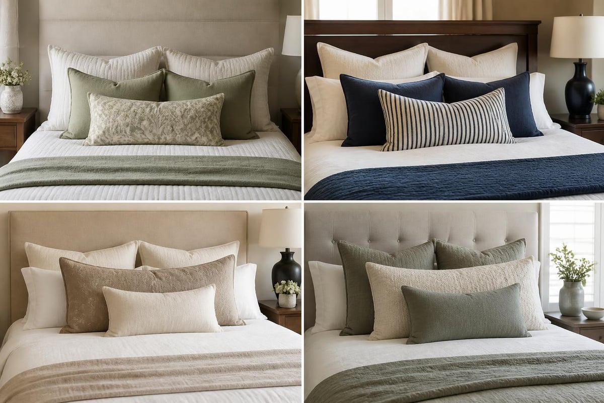 Pillow arrangement styles