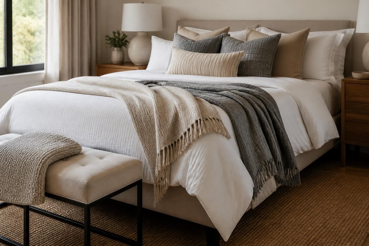 Throw blanket styling