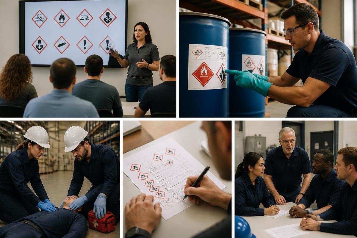 Hazard symbol training workflow