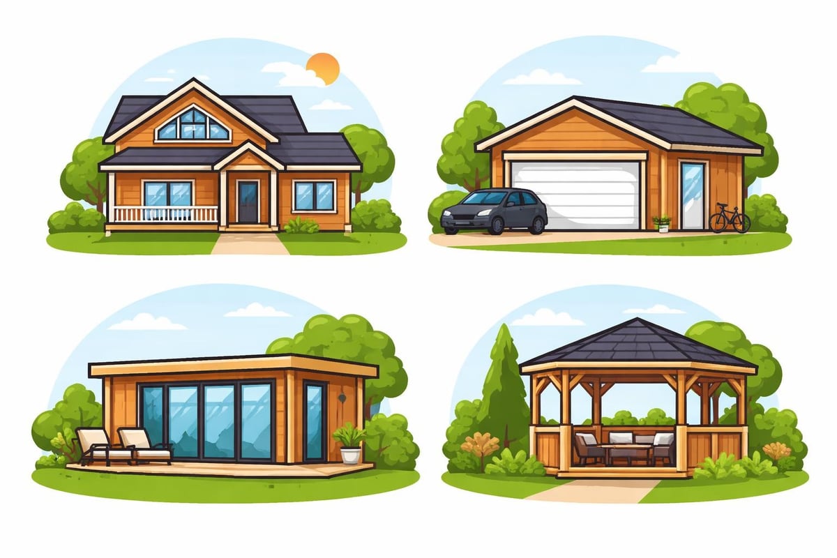 Various timber building types