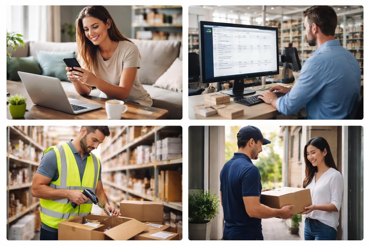 Direct fulfillment process flow