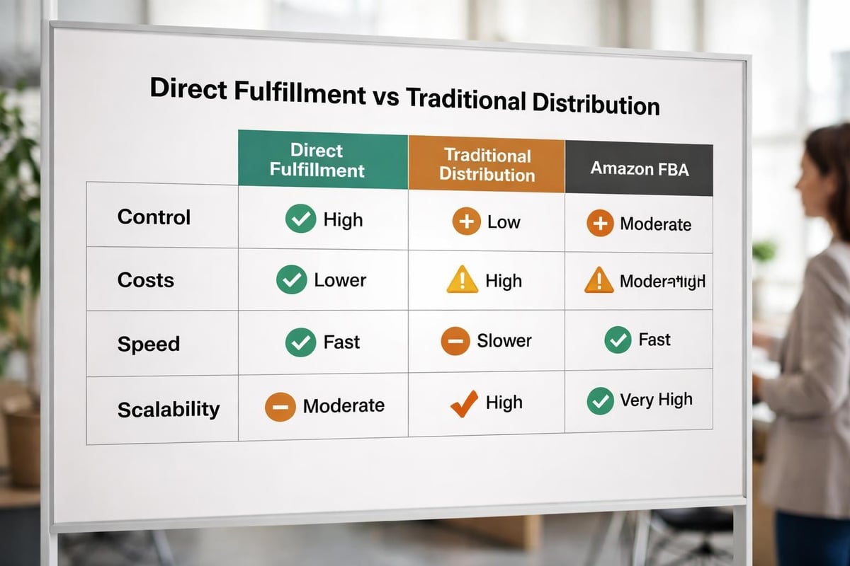 Direct fulfillment comparison