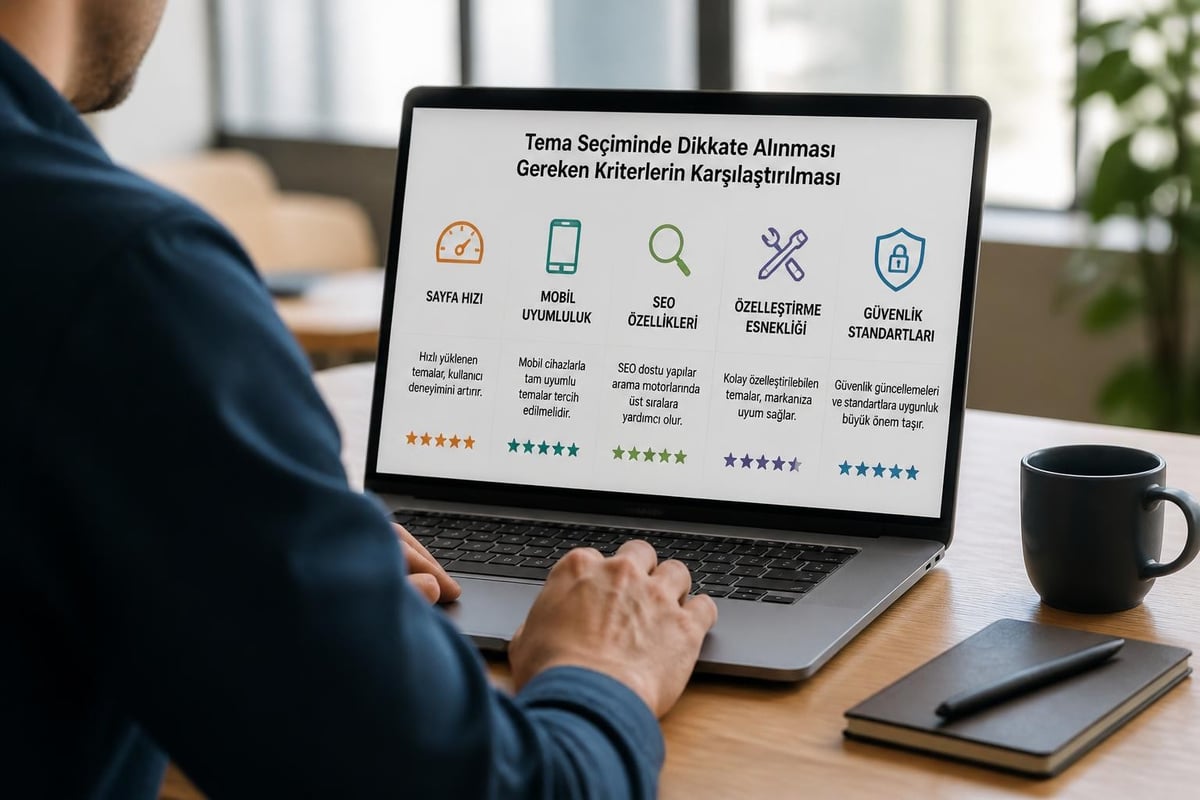 WordPress web tasarım çalışmalarında WordPress tema özellikleri karşılaştırması