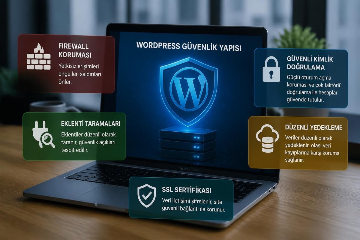 WordPress web tasarım çalışmalarında WordPress güvenlik katmanları