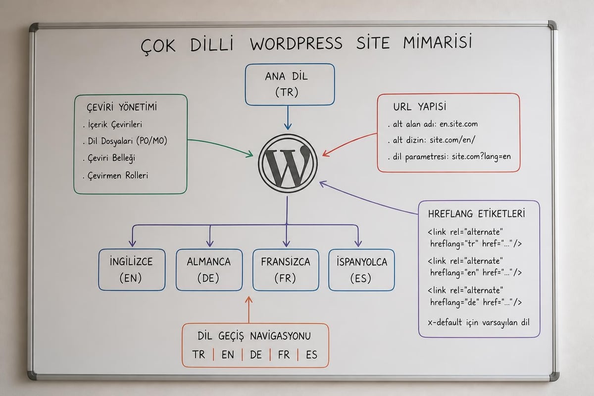 WordPress web tasarım çalışmalarında çok dilli WordPress yapısı