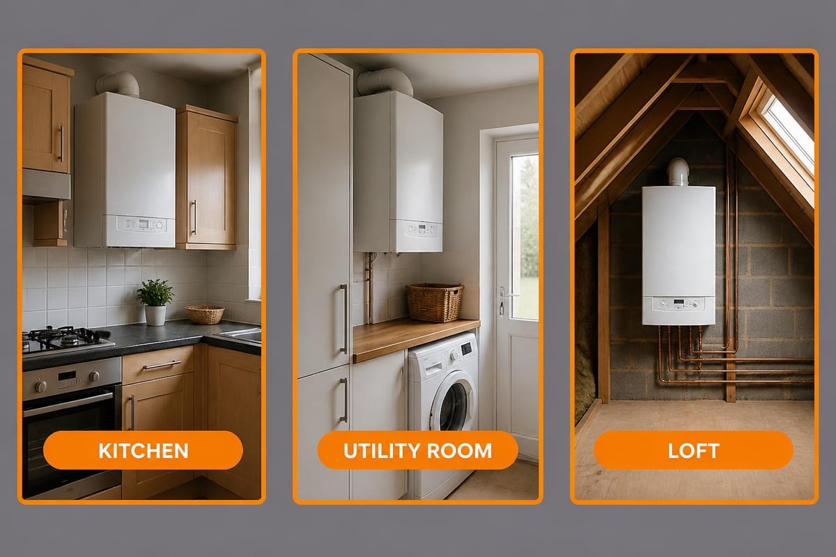 Boiler location comparison