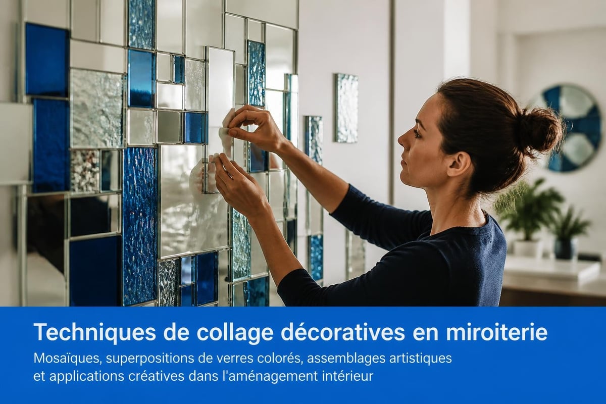 Applications décoratives collage verre