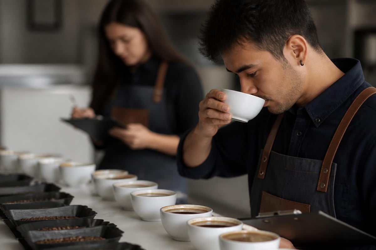 Specialty coffee scoring process