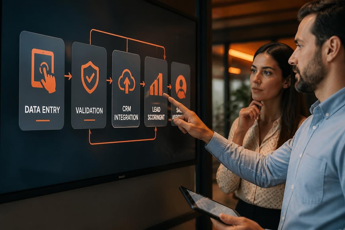 Trade Show Lead Capture Form Best Practices 2026 Digital form workflow