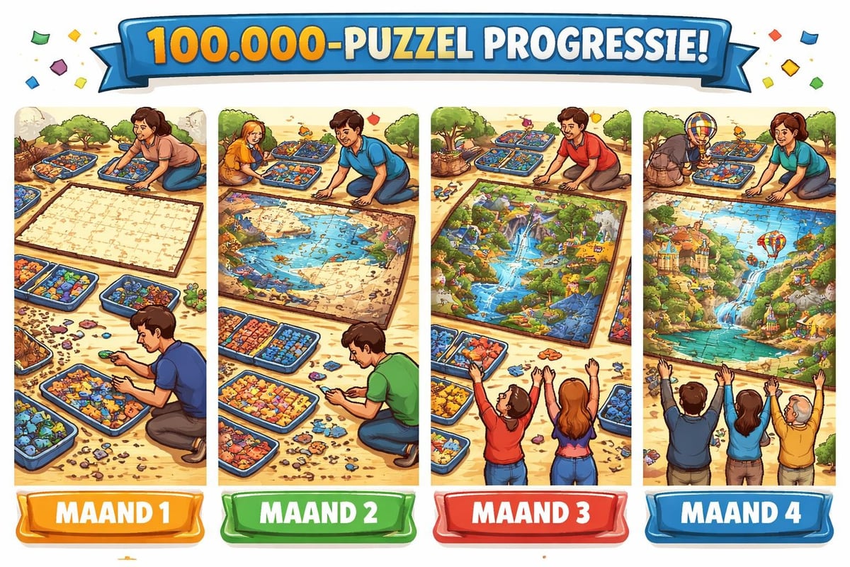 Puzzel voortgang visualisatie