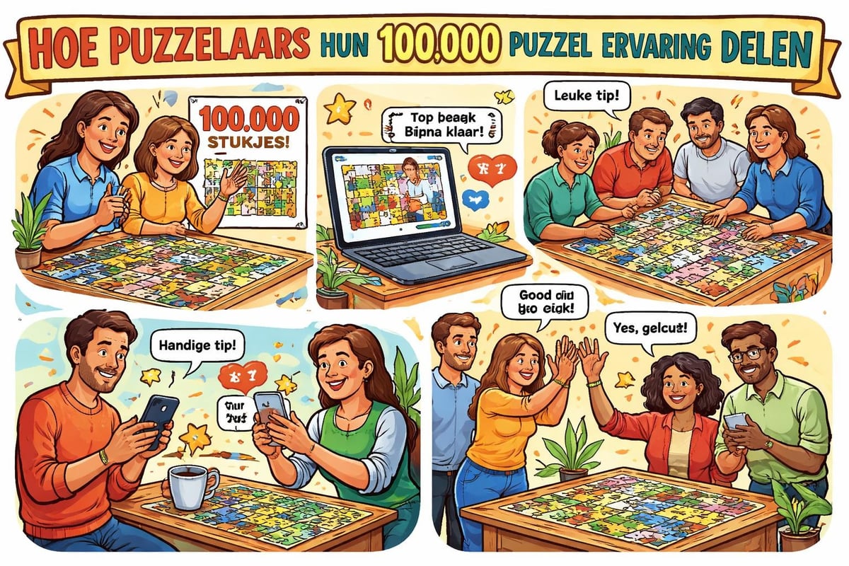 Puzzel gemeenschap ondersteuning