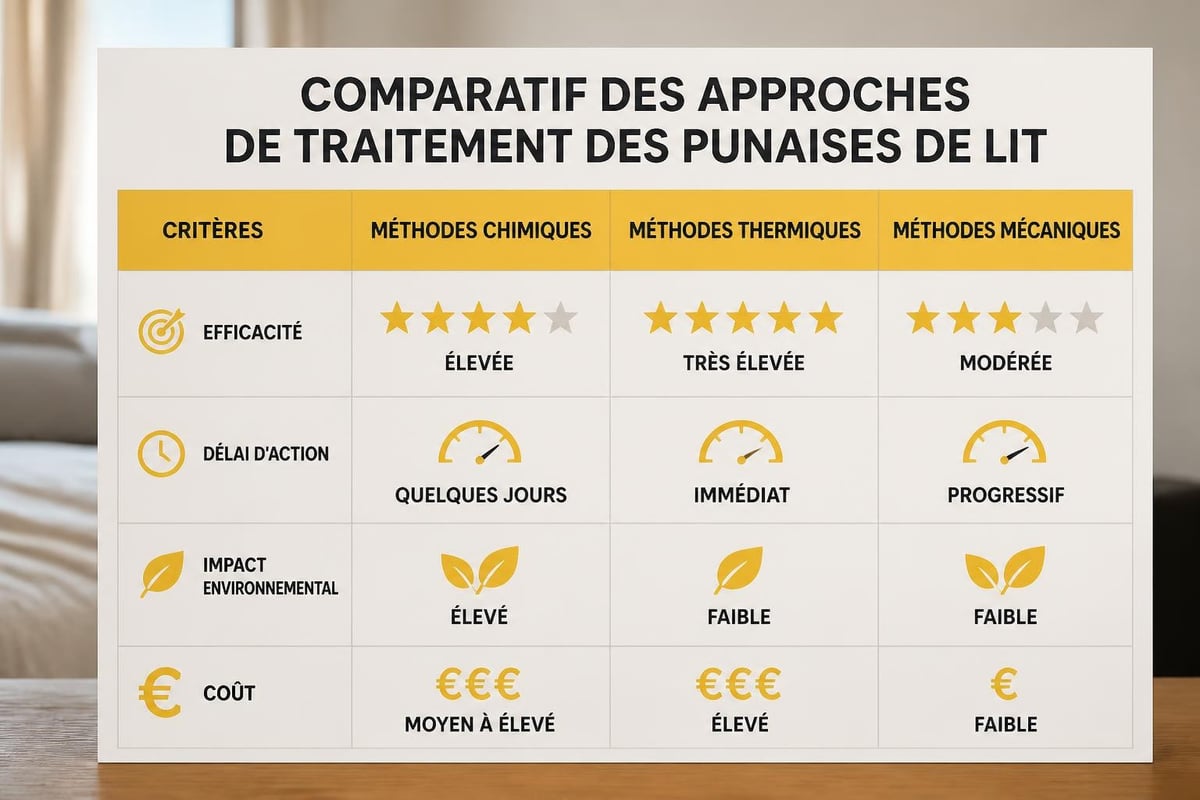 Comparaison des méthodes de traitement