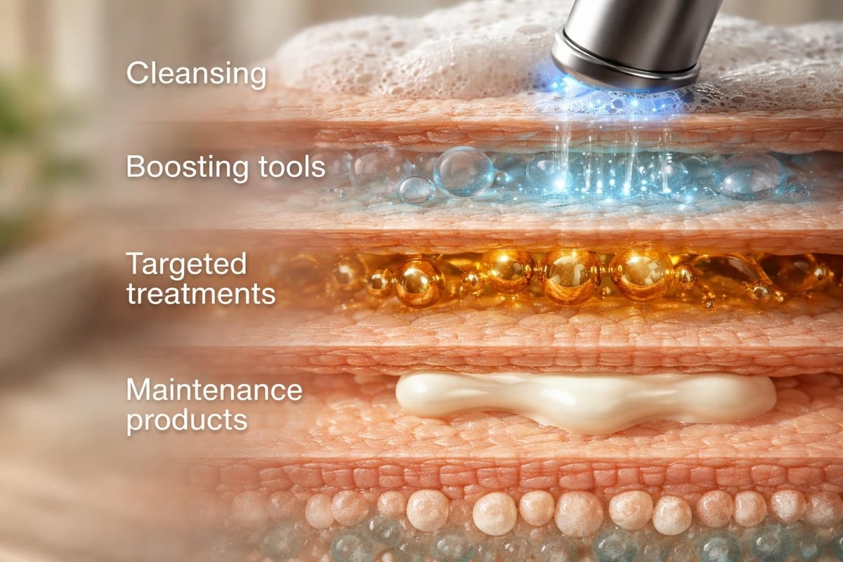 Skincare absorption sequence