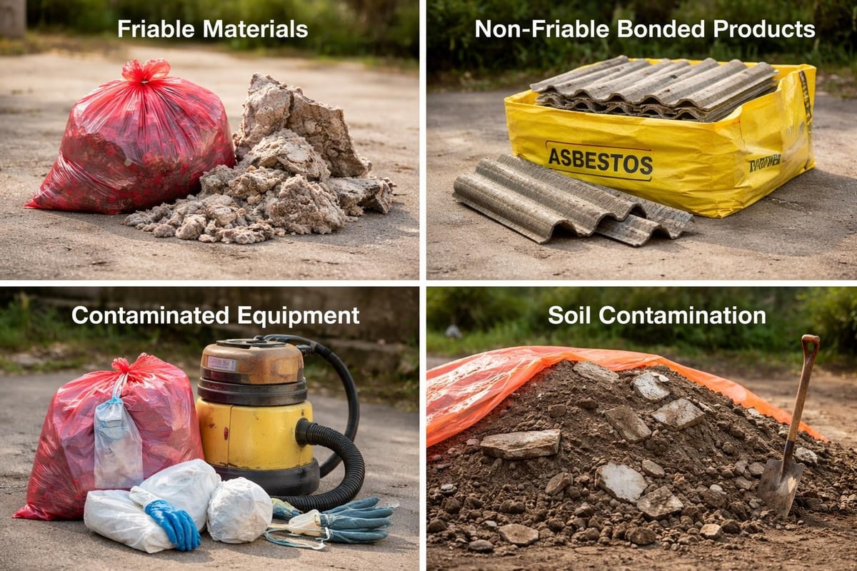 Asbestos waste classification system