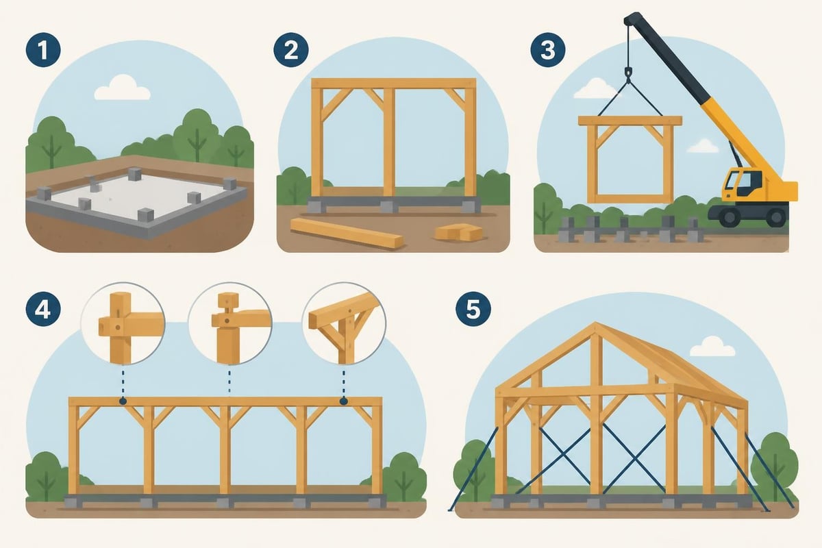 Timber frame assembly workflow