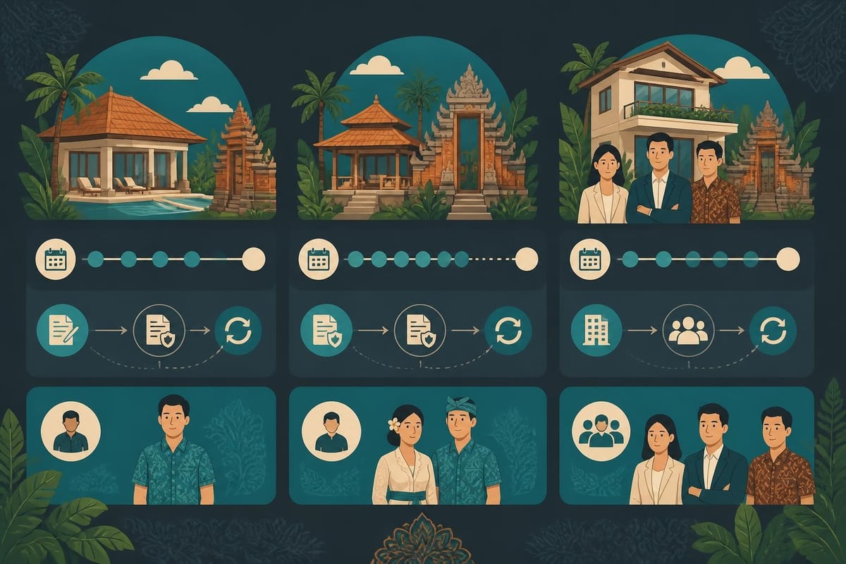 Legal property ownership structures in Bali