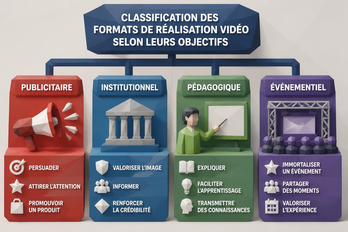 Types de formats vidéo professionnels