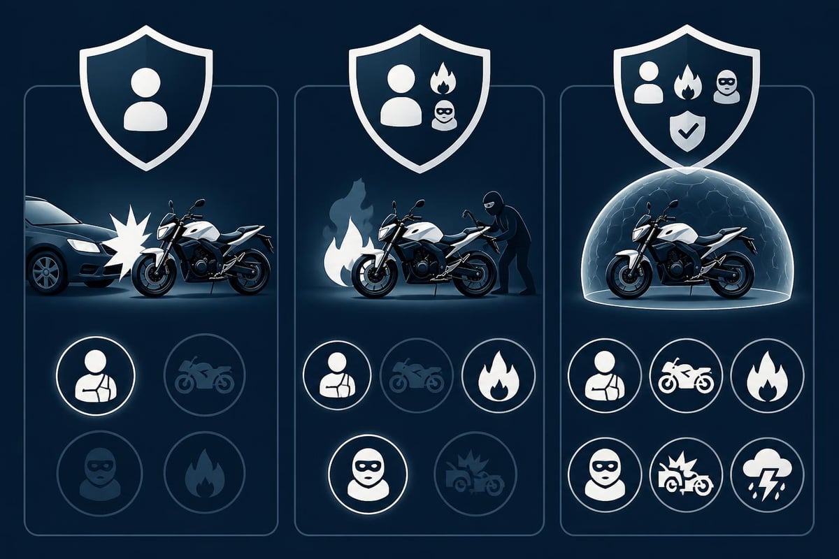 Niveles de cobertura en seguros de moto