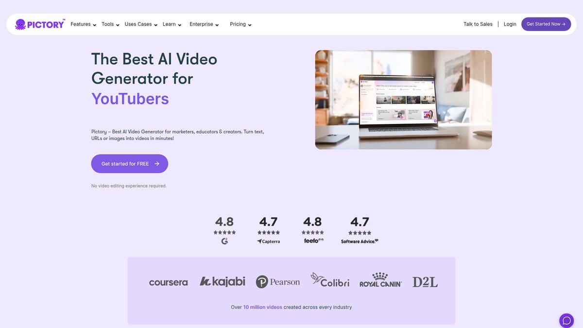 7 Essential Best AI Video App Picks for Creators in 2025 - Pictory