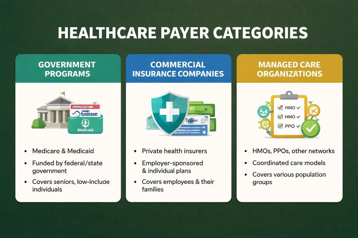 Healthcare payer categories
