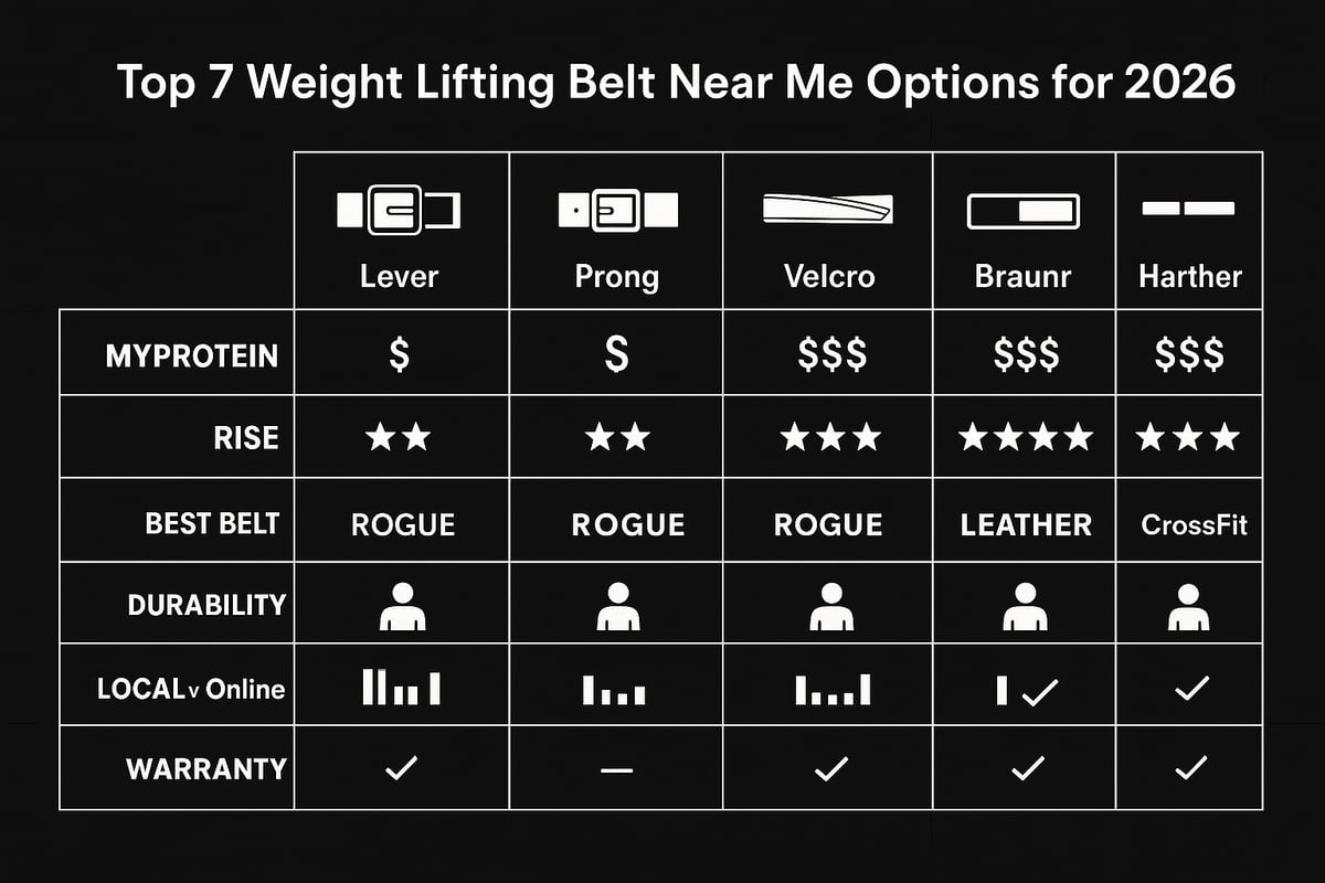 7 Essential Weight Lifting Belt Near Me Options for 2026