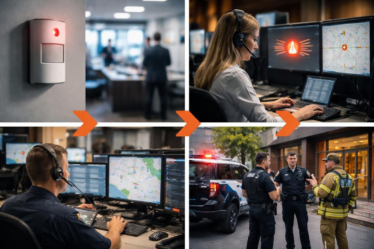Alarm monitoring workflow
