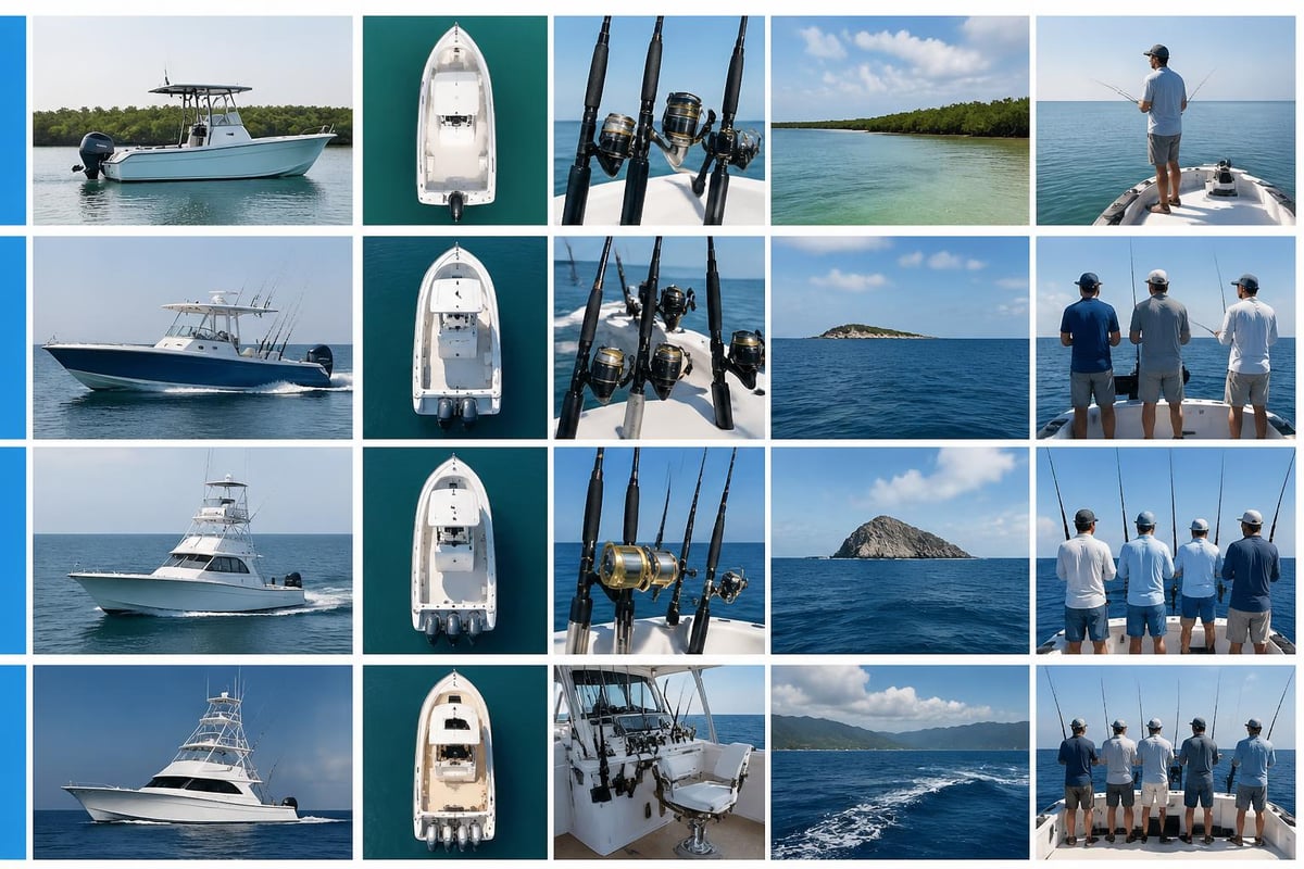 Fishing boat rental types comparison