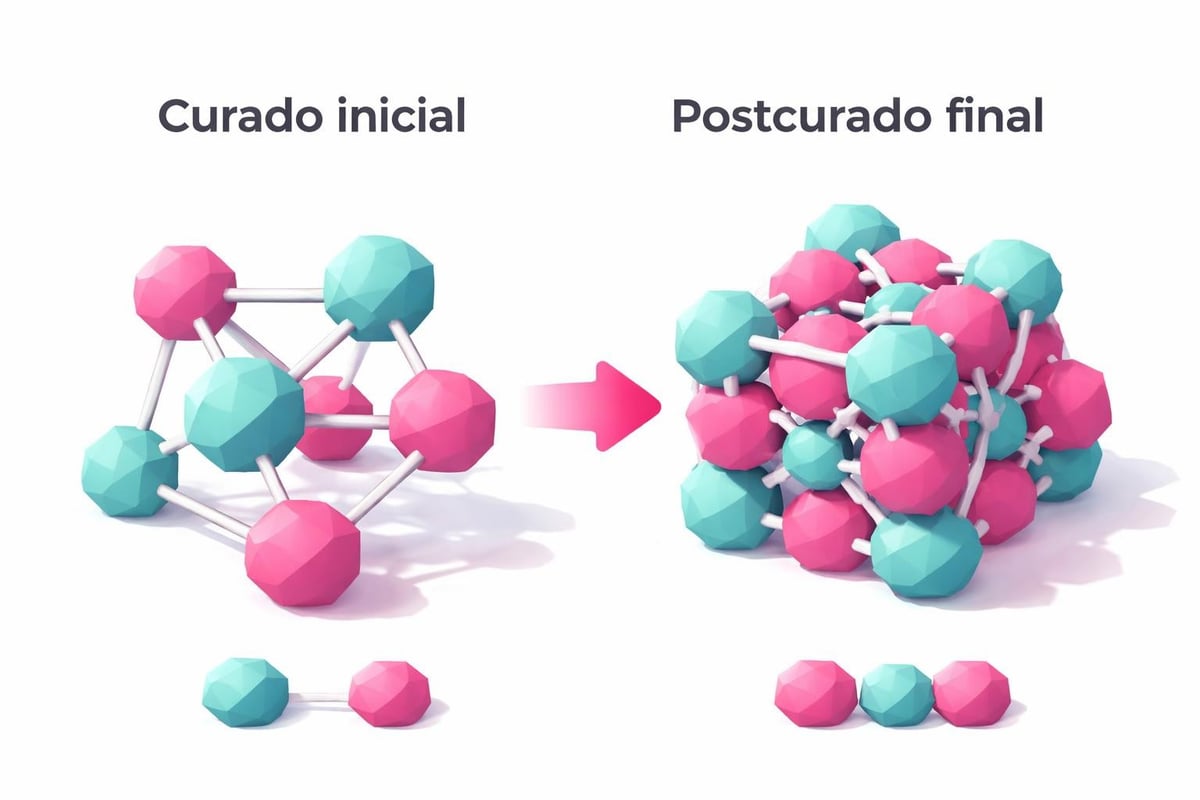 Proceso de curado UV en resina 3D
