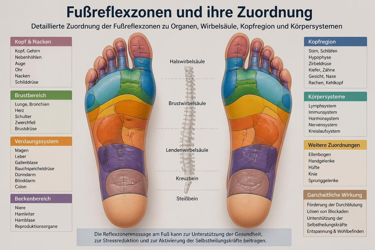 Reflexzonen-Mapping am Fuß