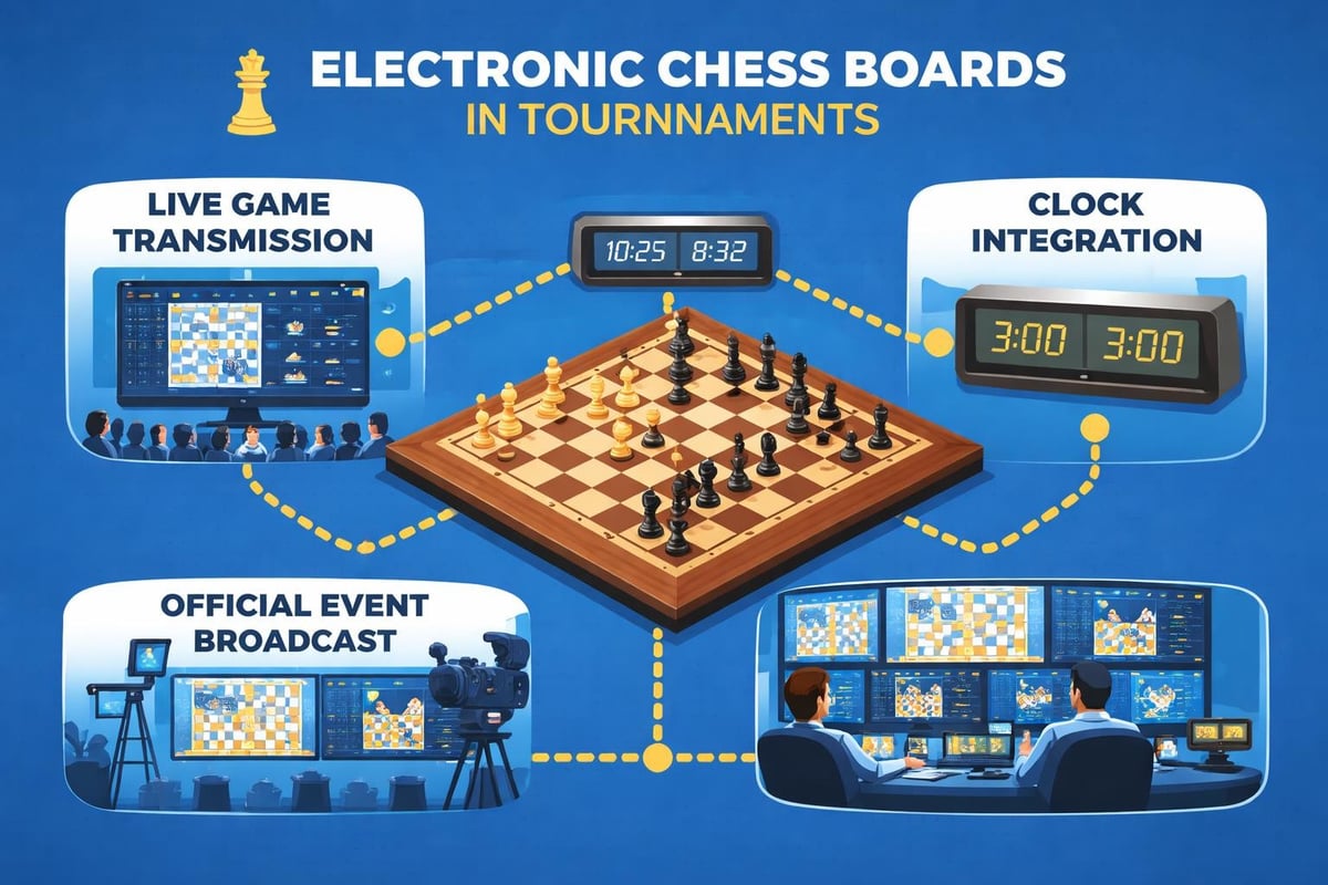 Tournament chess setup