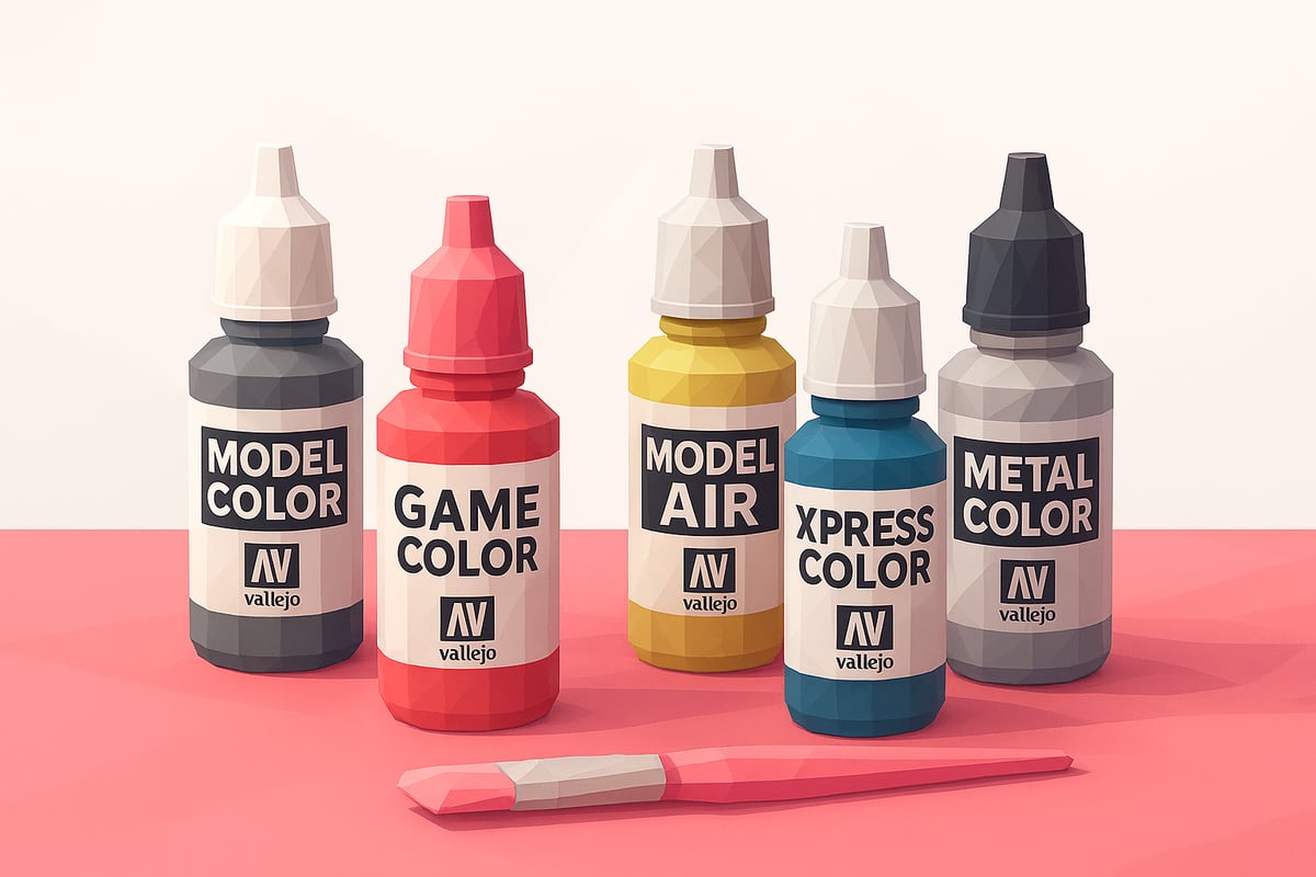 Gamas de pinturas Vallejo y sus aplicaciones