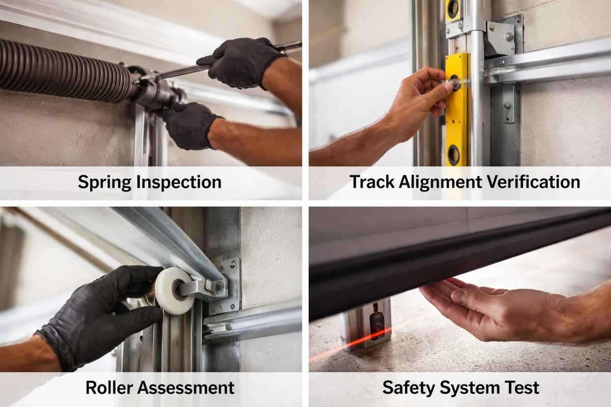 Garage door maintenance checklist