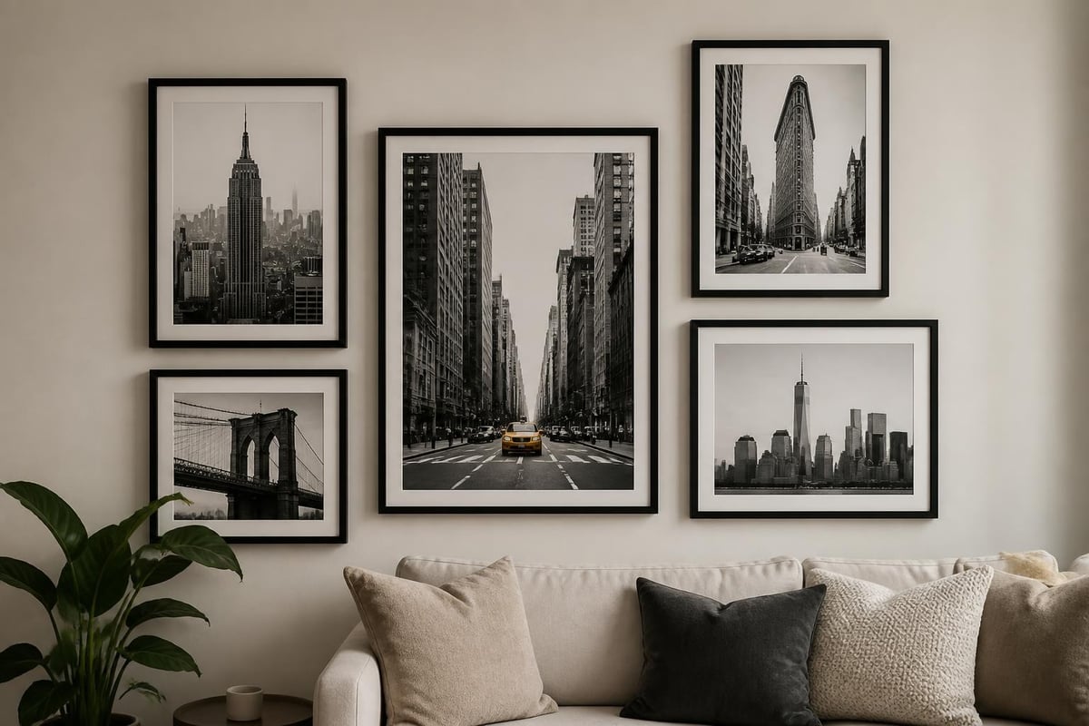 Gallery wall arrangement