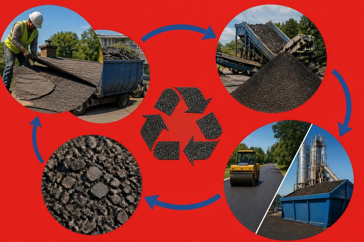 Asphalt shingle recycling