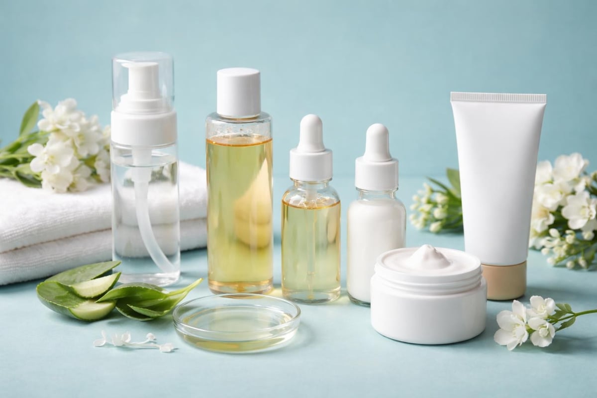 Skincare routine steps