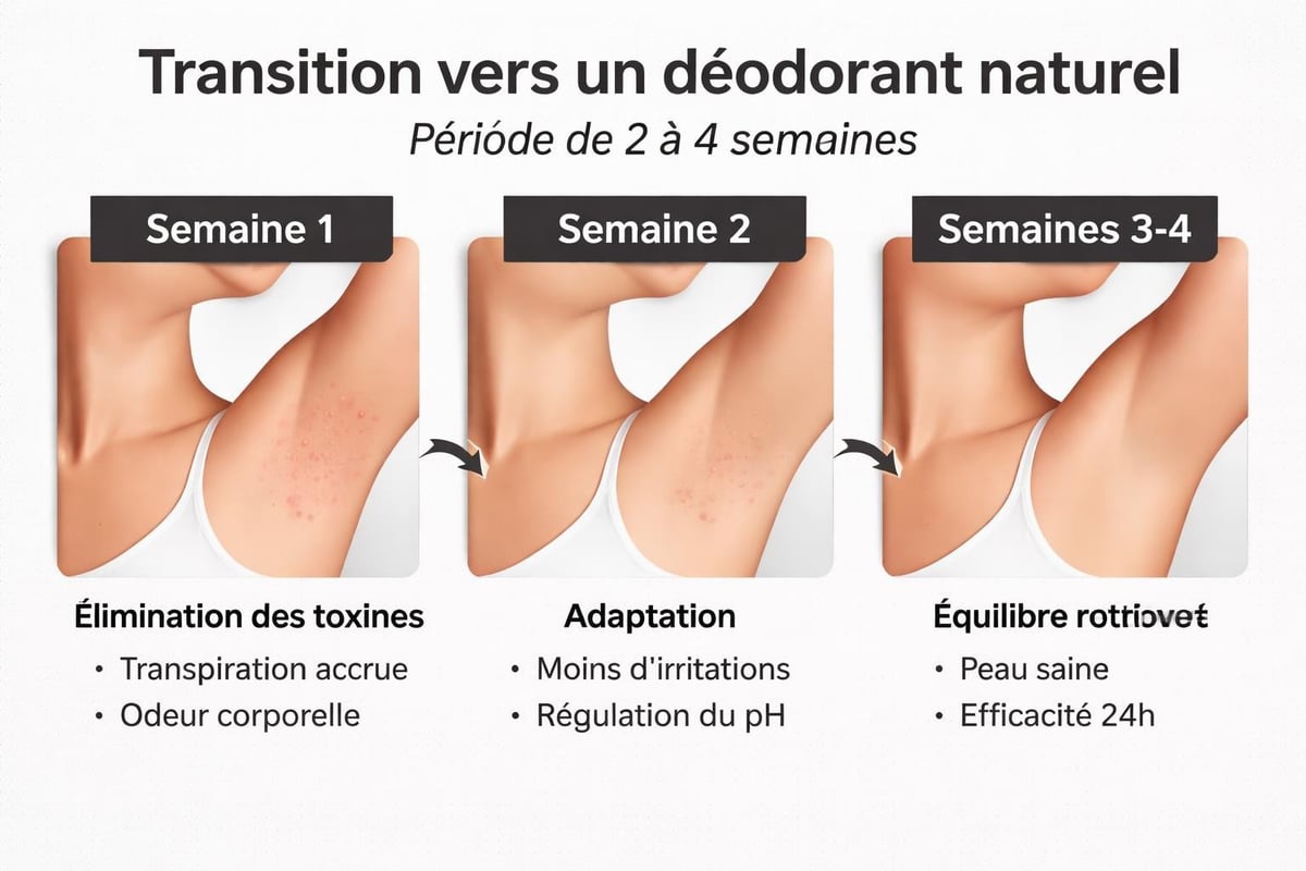 Transition vers déodorant naturel