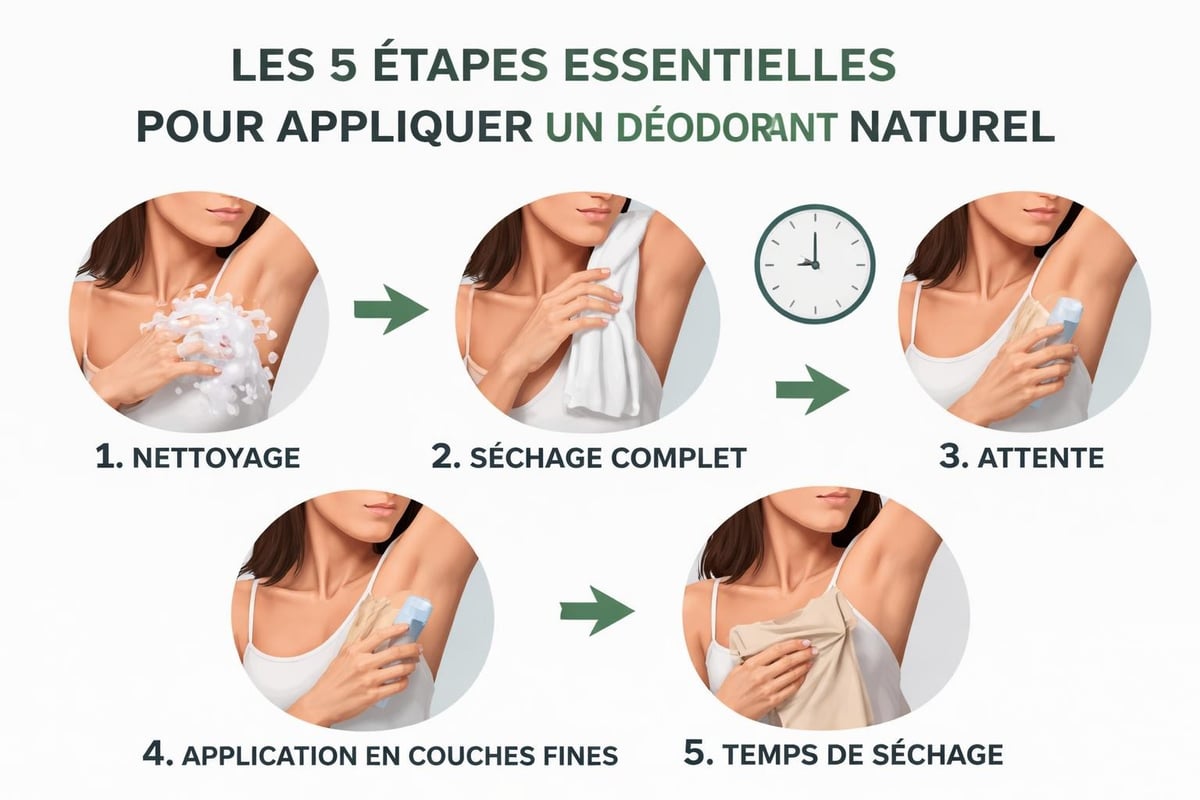 Application correcte déodorant