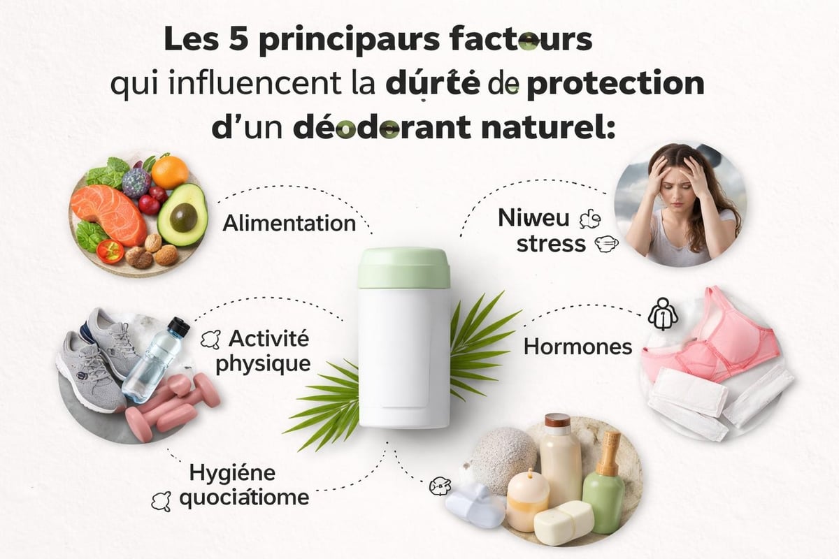 Facteurs affectant efficacité déodorant