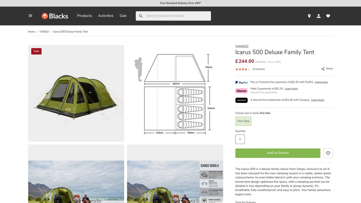 Top 8 Tents Camping Tents for Outdoor Adventures 2025 - Vango Icarus 500 Deluxe Family Tent