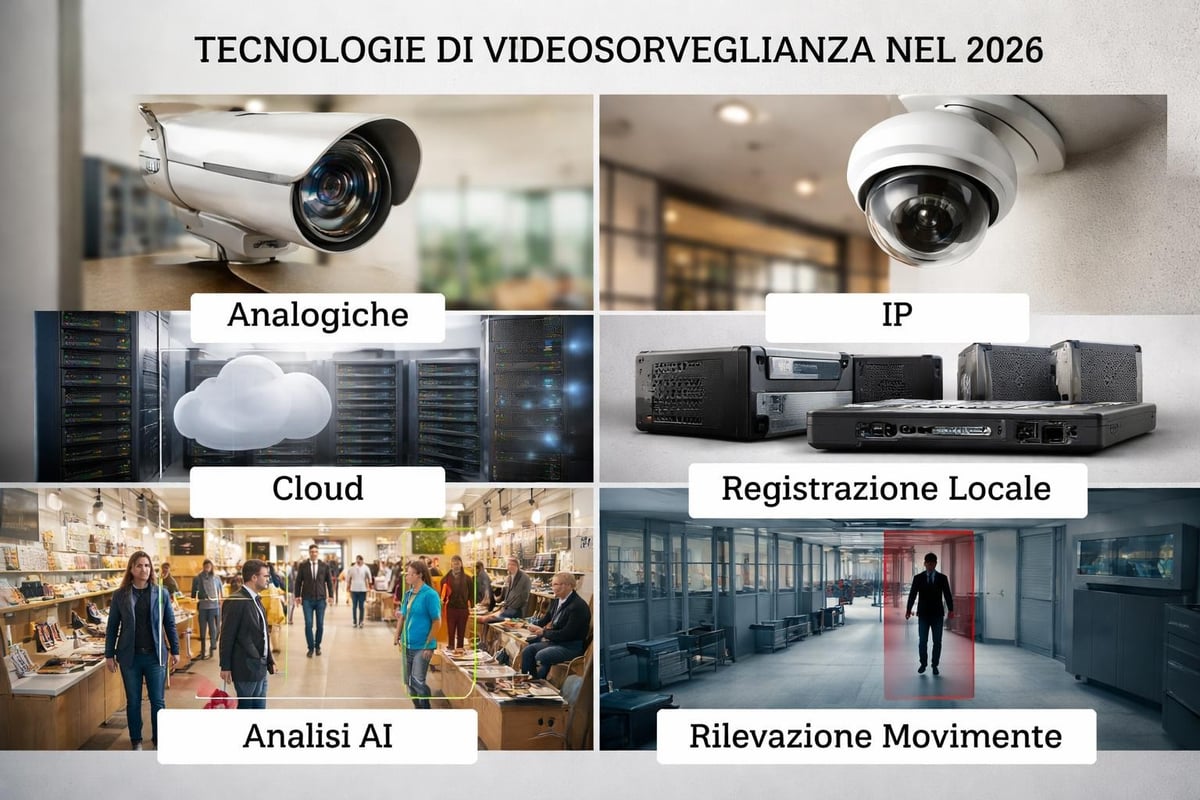 Confronto tecnologie videosorveglianza