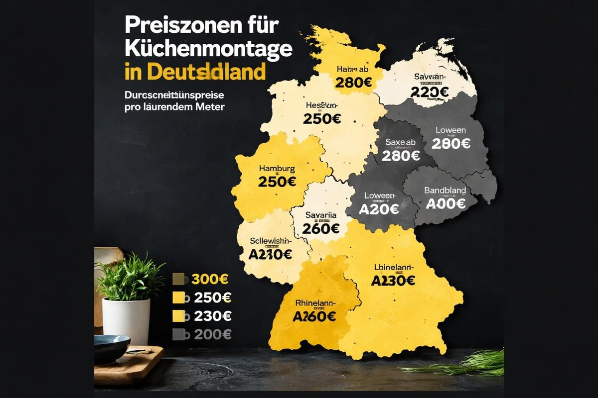 Regionale Preisvariationen Küchenmontage