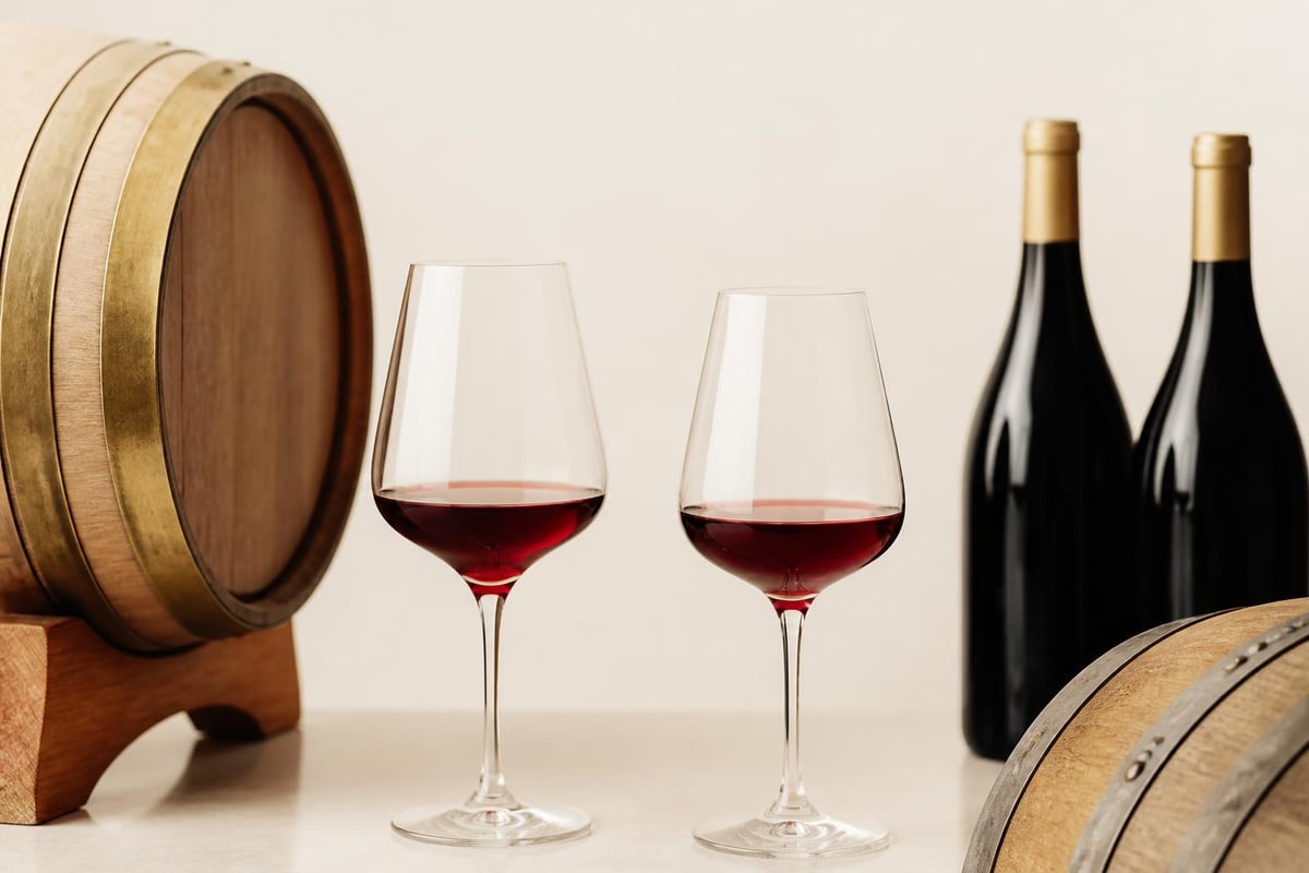 Wine aging development timeline